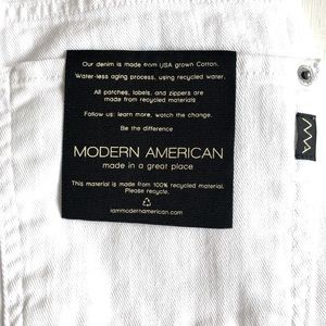 Modern American La Brea Long Short Vintage White
